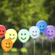 joyful balloon family.